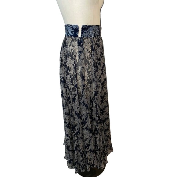 Linda Allard Ellen Tracy Vintage Women’s Silk Full Skirt size 4 Boho Whimsigoth - Picture 5 of 9